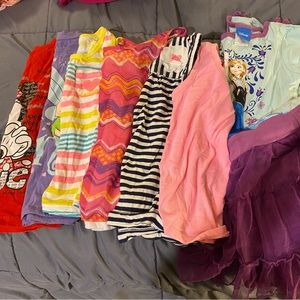 Girls 5t shirt and dress lot